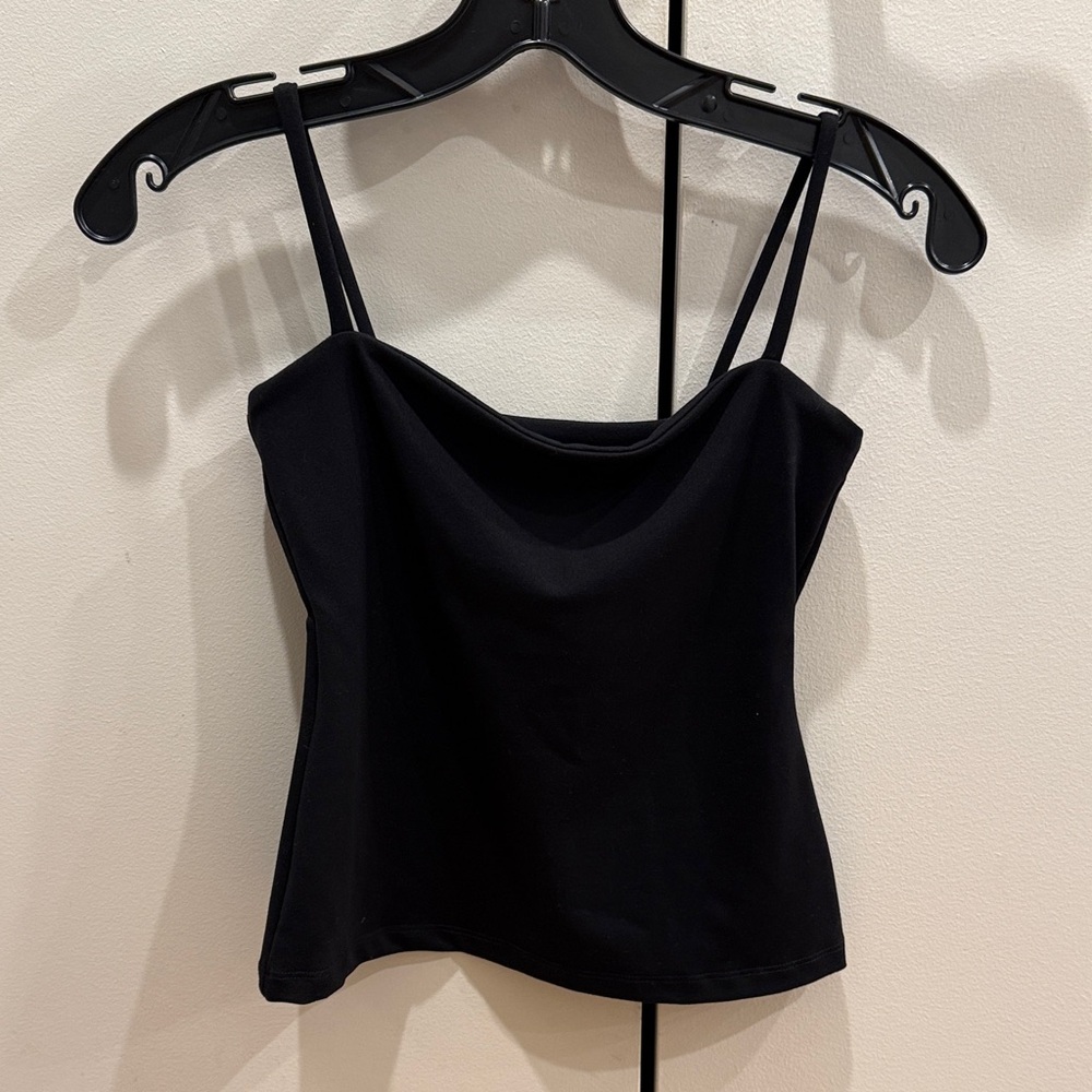 NWT Susana Monaco Black Essential String Top XS